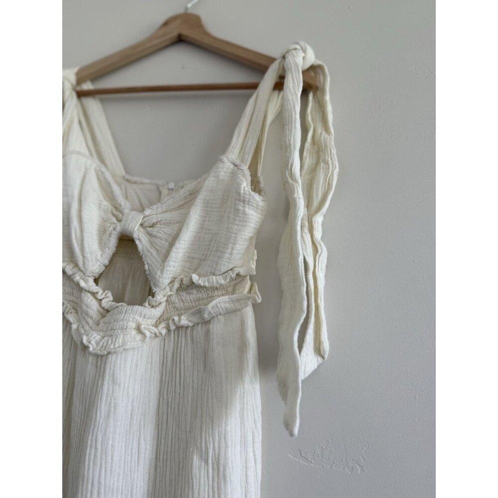 Mable Jumsuit sleeveless light cream women casual size S - Picture 6 of 11
